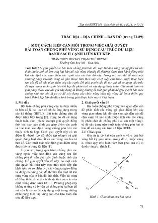 Một cách tiếp cận mới trong việc giải quyết bài toán chồng phủ vùng sử dụng cấu trúc dữ liệu danh sách cạnh liên kết kép
