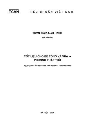 Tài liệu Cốt liệu cho bê tông và vữa - Phương pháp thử