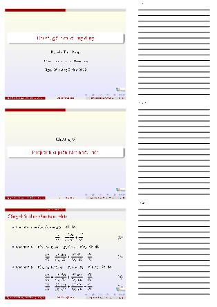 Bài giảng Địa số, giải tích và ứng dụng - Phép tính vi phân hàm nhiều biến - Nguyễn Thị Nhung