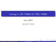 Bài giảng Lập trình Java - Chương 4: Lập trình đa tiểu trình