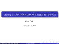 Bài giảng Lập trình Java - Chương 5: Lập trình graphic user interface