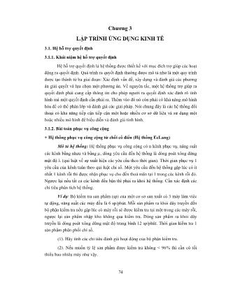 Bài giảng Lập trình ứng dụng kinh tế - Nguyễn Văn Huân (Phần 2)