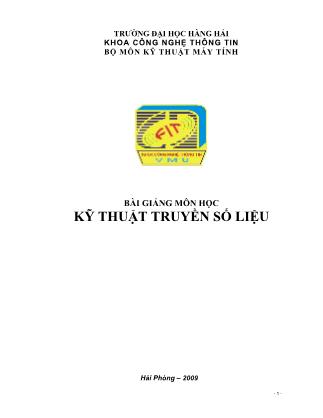 Bài giảng môn học Kỹ thuật truyền số liệu