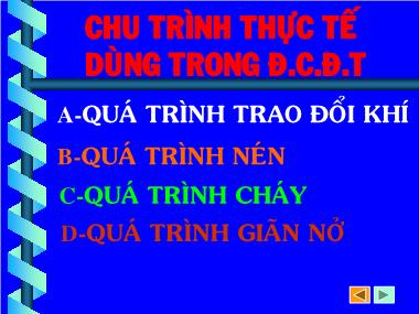 Bài giảng Nguyên lý động cơ đốt trong - Quá trình trao đổi khí