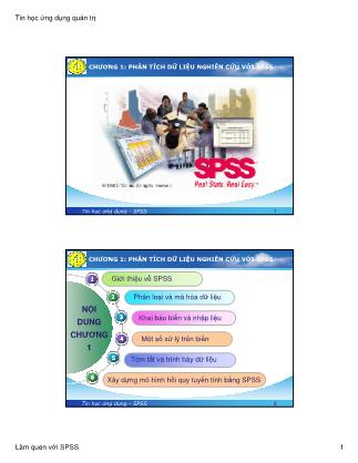 Bài giảng Tin học ứng dụng quản trị