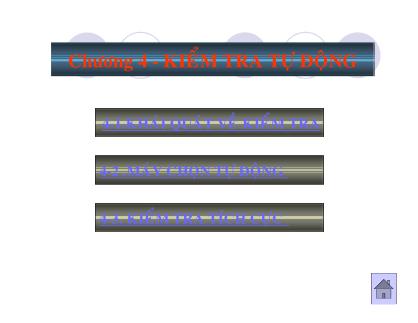 Bài giảng Tự động hóa quá trình sản xuất - Chương 4: Kiểm tra tự động