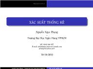 Bài giảng Xác suất thống kê - Phép thử và biến cố - Nguyễn Ngọc Phụng