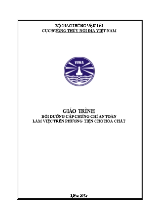 Giáo trình Bồi dưỡng cấp chứng chỉ an toàn làm việc trên phương tiện chở hóa chất