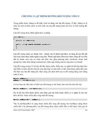 Giáo trình C# và ứng dụng - Nguyễn Hoàng Hà (Phần 2)