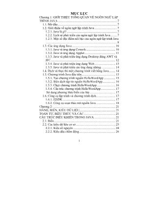 Giáo trình Java cơ bản (Phần 1)