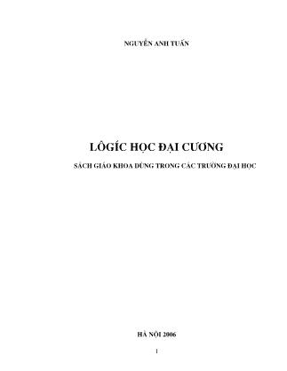 Giáo trình môn Logic học đại cương - Nguyễn Anh Tuấn