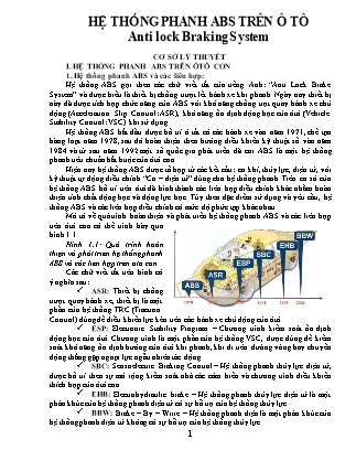 Tài liệu Hệ thống phanh ABS trên ô tô